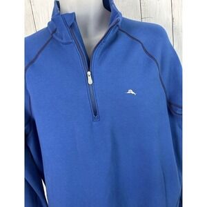 Men's Tommy Bahama Quarter Zip Pullover Palm Harbor Fleece Lined Size M